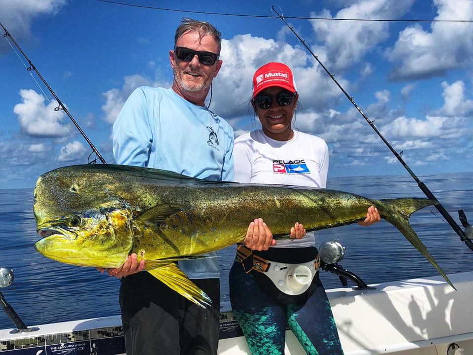 big dorado on the boat