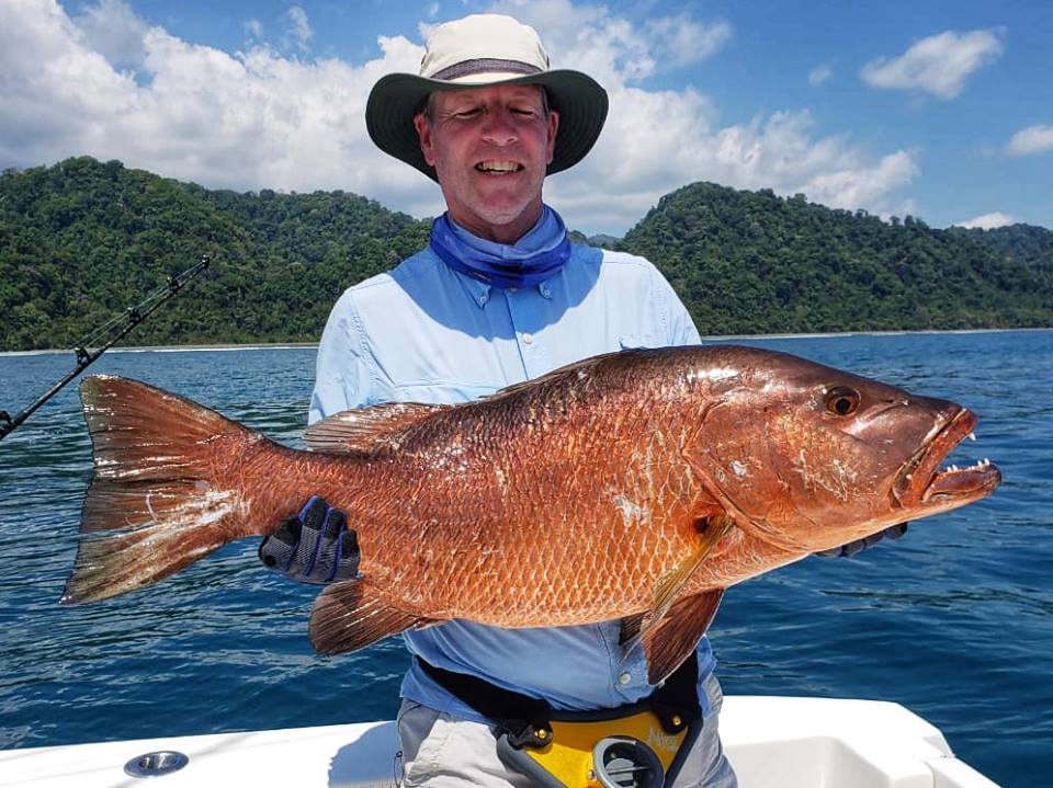cubera snapper on the boat