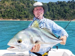 nice sized roosterfish before release