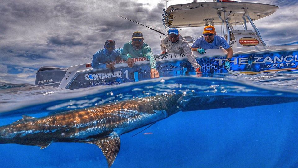 Big Marlin side of boat