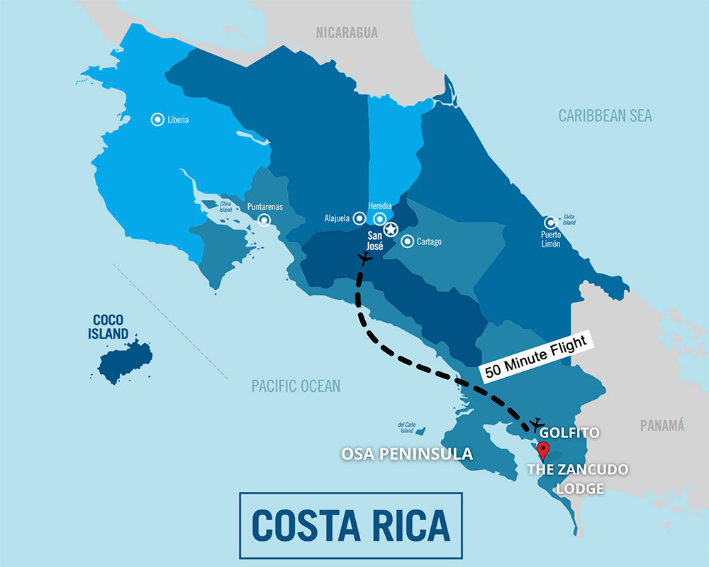 Map of The Zancudo Lodge Location Flight Time