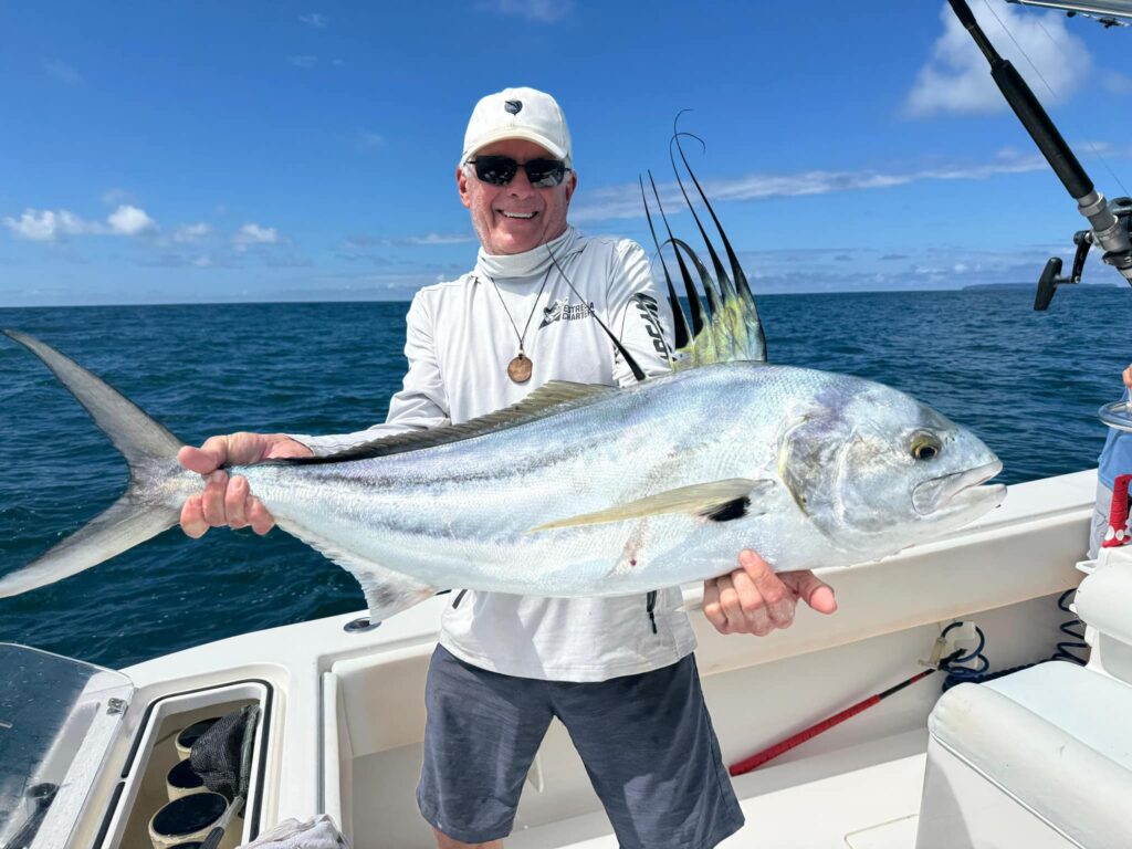 Roosterfish fish and marlin making anglers very happy